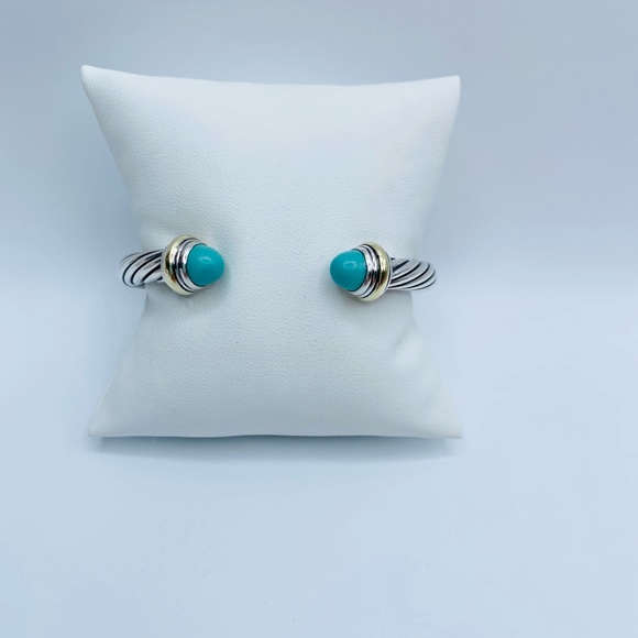 David Yurman 7mm Turquoise Bracelet - Picture 2 of 14